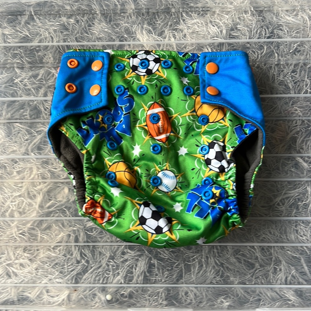 All Sport reusable, washable diapers with inside pocket